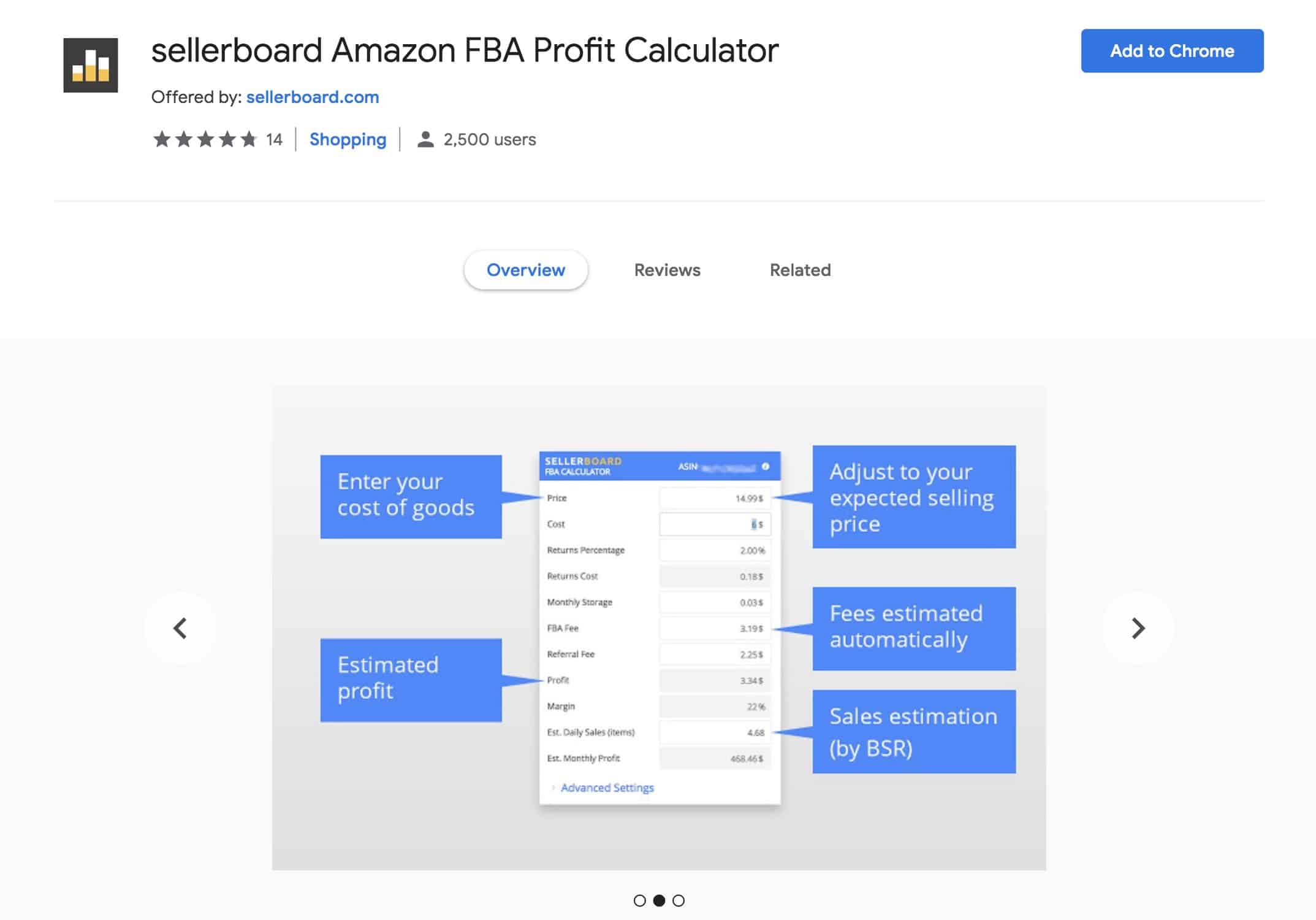 SellerBoard-Chrome-Extension