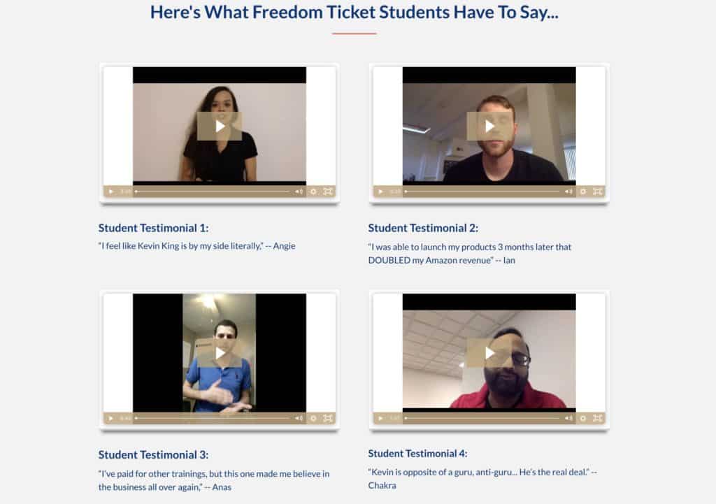 Freedom Ticket Review testimonials