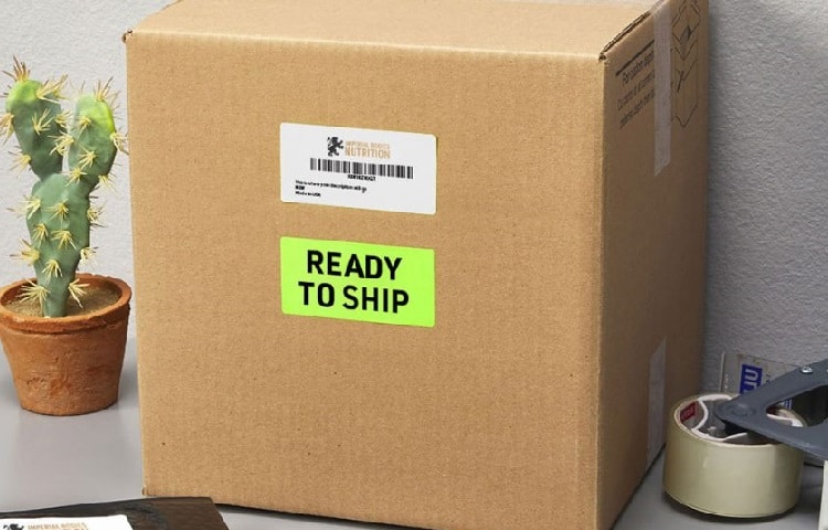 shipping label